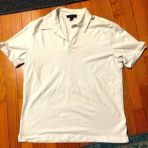 Men’s express white polo shirt modern fit large